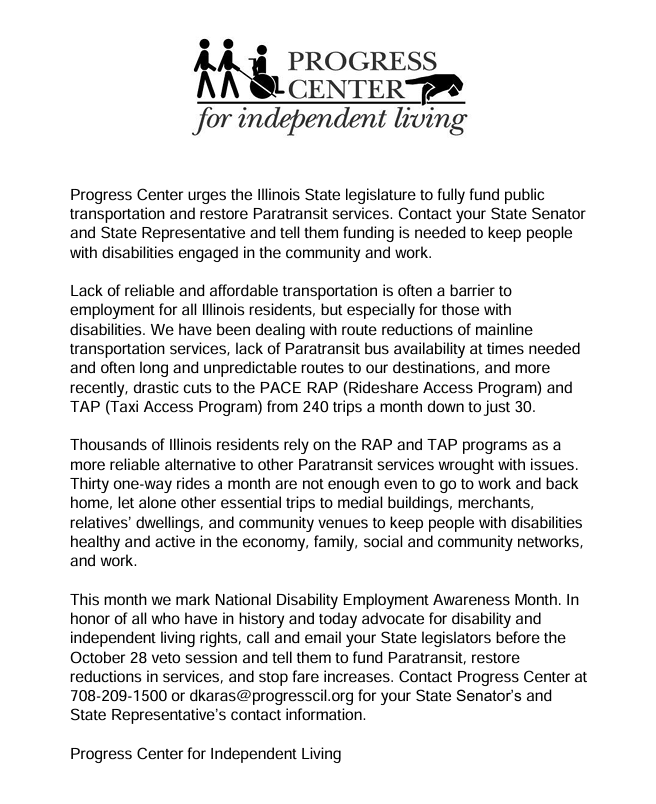 Action Alert: Transportation Funding