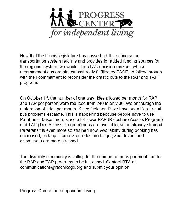 Transportation Action Alert