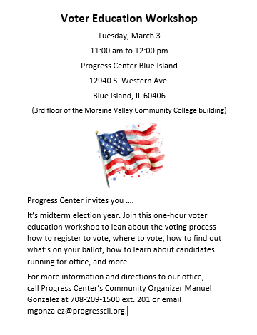 Voter Education Workshop