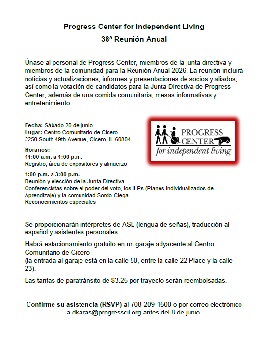 Progress Center for Independent Living 38ª Reunión Anual